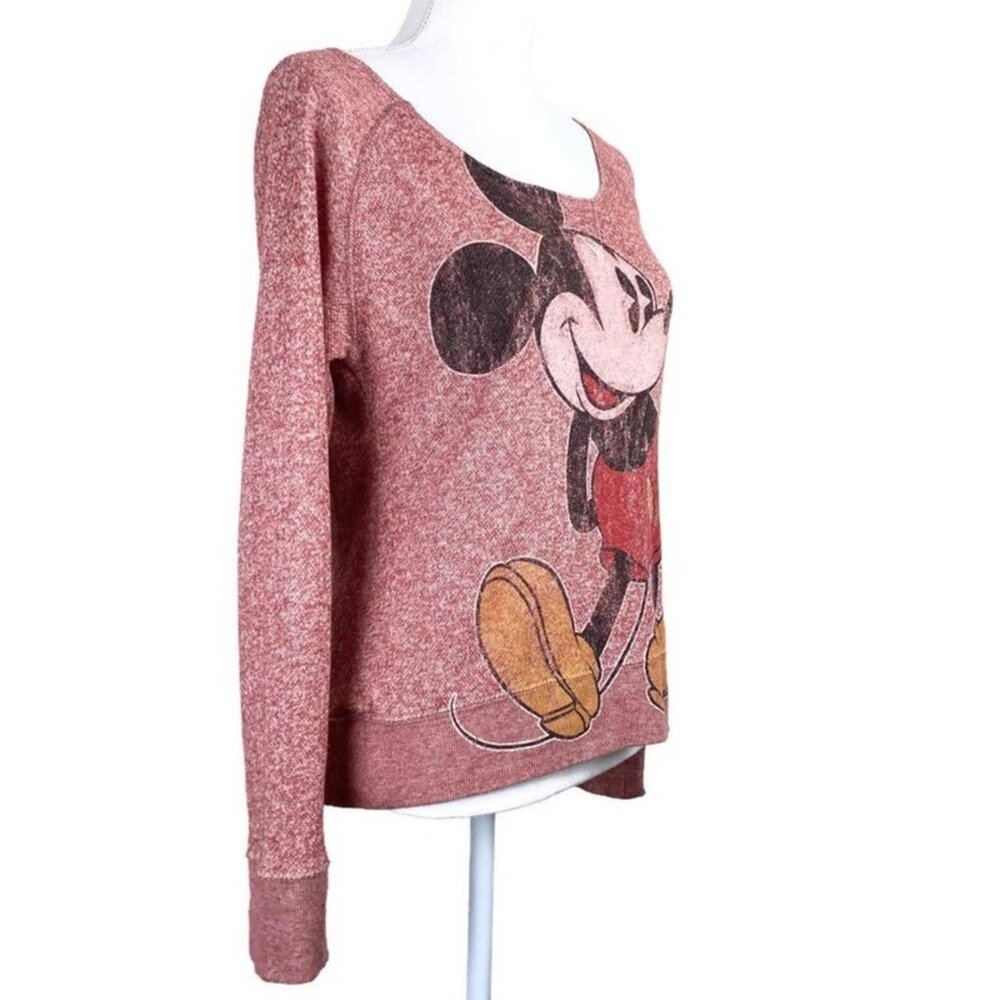 Disney Park vintage look Mickey Mouse off the shoulder sweatshirt